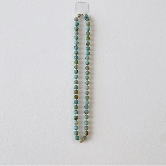 Vintage Turquoise Precious Stone beaded Necklace - Picture 2 of 5